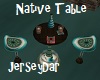 Native Table W/Drinks