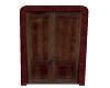 Red wood door