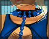 Blue Spiked Collar