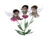 Tiny Fairies On Flowers