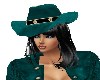 COWGIRL TEAL HAT
