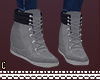 C` Grey Wedge Sneaker