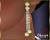 cK Earrings Gems Golden