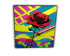 Pop Art Red Rose