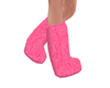 Furry Pink Boots