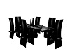 GLASS DINING TAB LE