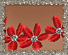 [M]RED FLOWER NECKLACE