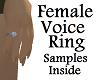 Sexy Female Voice Ring