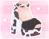 F. Fluffy Cow Heels Blac