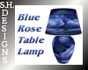 Blue Rose Table Lamp