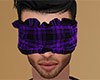 Purple Sleep Mask Plaid