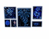 Blue Flower Pic Collage