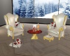 White Red Gold Armchair
