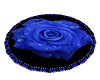 Blue rose rug