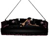 pink&black couch swing