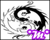 *M* Dragon yin&yan tatoo