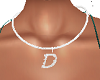 Necklace Letter D