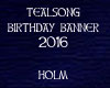 Birthday Banner  4 Teal