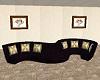 black-gold snake couch
