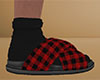 Red Slides Plaid (M)