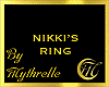 NIKKI'S RING