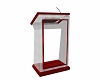 Glass Red Frame Pulpit