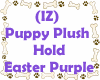 Puppy Hold Easter Purple
