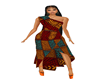Off-Shoulder Kente Dress