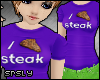 .srs. I <3 Steak -purple