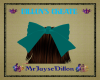 (JD) Teal Bow