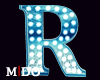 M! R Blue Letter Neon