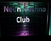 Neon Techno Club Sign
