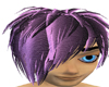emo hair black + purple