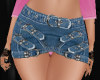 buckle jean skirt