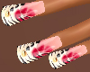 Tiger Flower Duck Nails