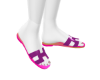 purple sandals