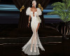 Gatsby White N Gold Gown