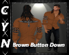 Brown Button Down"wings"