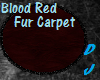 DJ- Blood Red Fur Rug