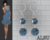 1920' bluePearl earrings
