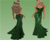 MR Green Sequins Gown