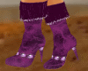 (ML) Purple Suede Boots