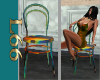 Colorful Chair w/8 poses