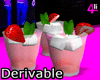 Strawberry Drinks Trio