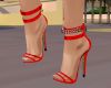red buckled shoes