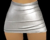 Silver White Mini Skirt