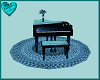 Elegant Piano/Teal/Blue