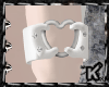 K| White Heart BraceletL