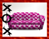 Pink Checkers Couch