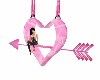 Pink heart swing